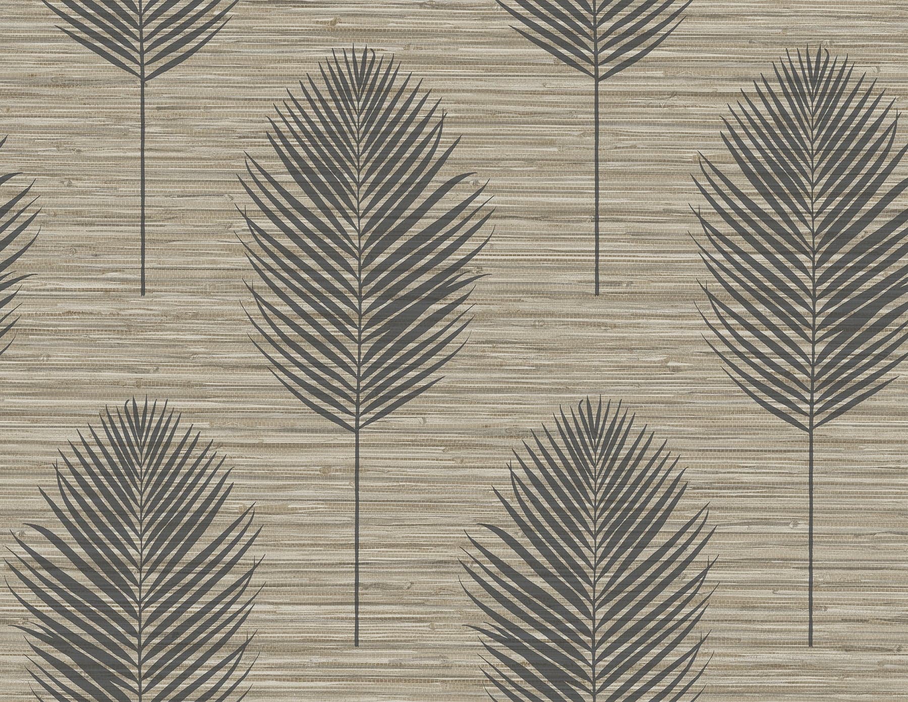 Bali Fern Brown Wallpaper