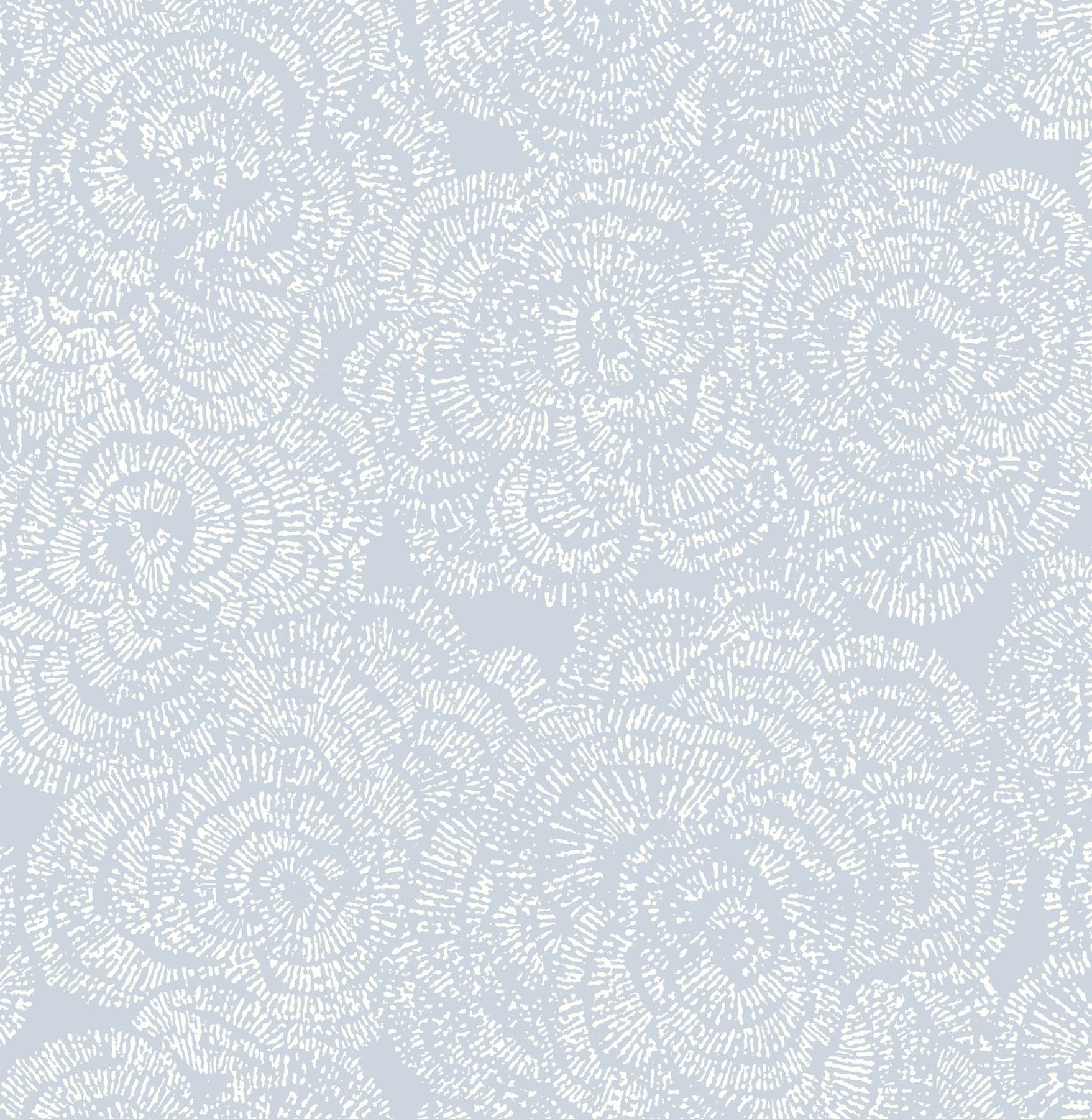Ambroise Abstract Floral Blue Wallpaper