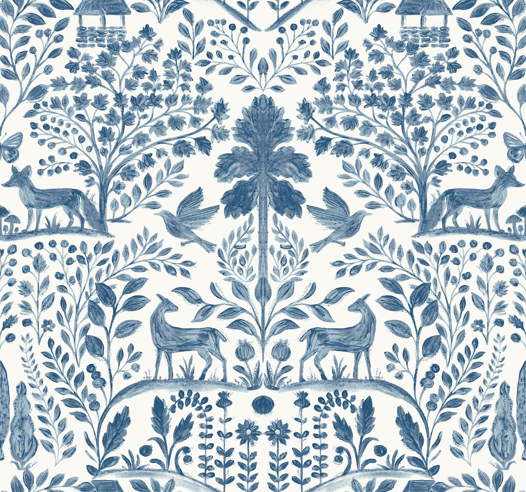 Anoki Scenic Woodlands Blue Wallpaper
