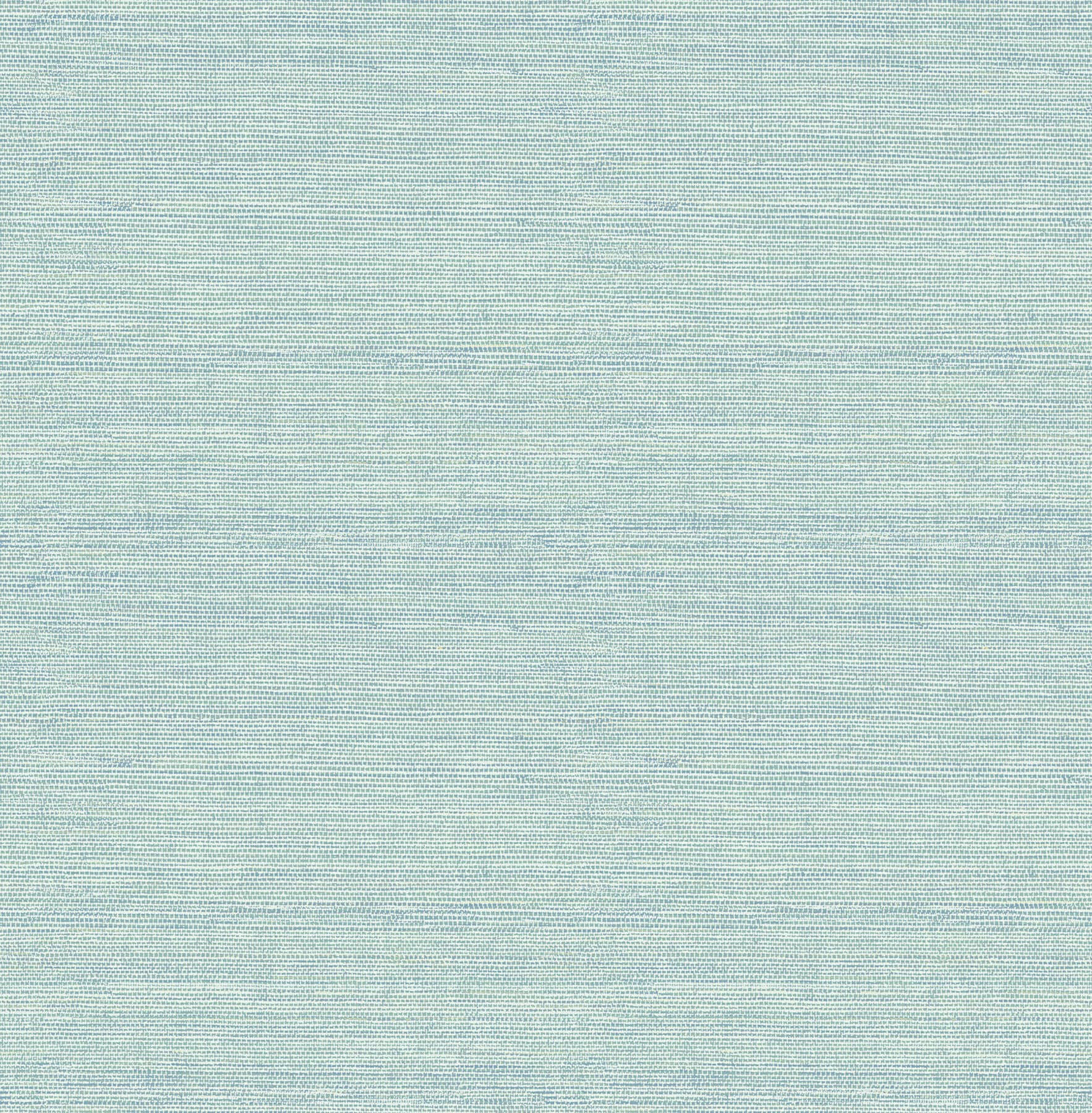 Agave Aqua Faux Grasscloth Wallpaper
