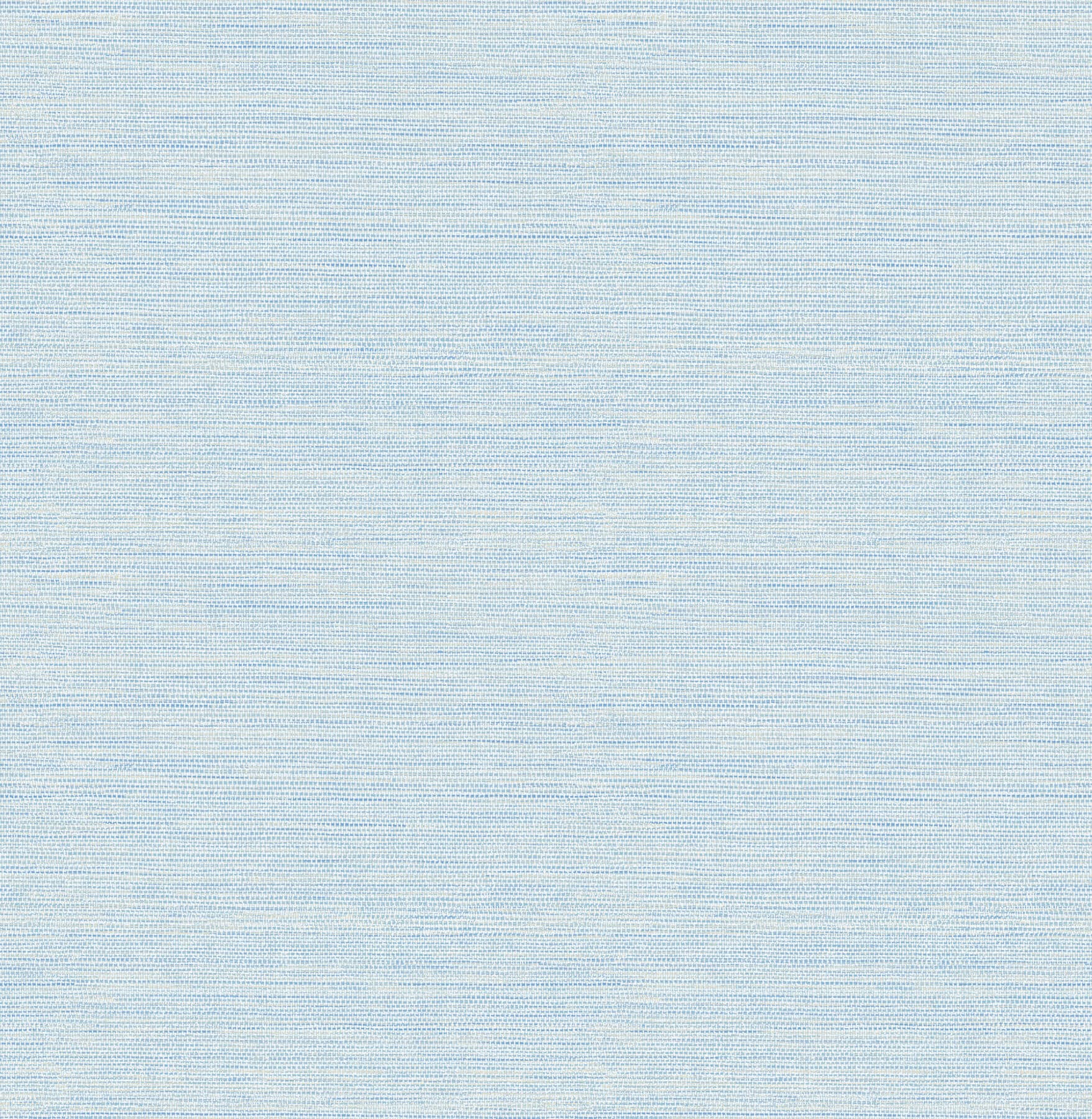 Agave Blue Faux Grasscloth Wallpaper