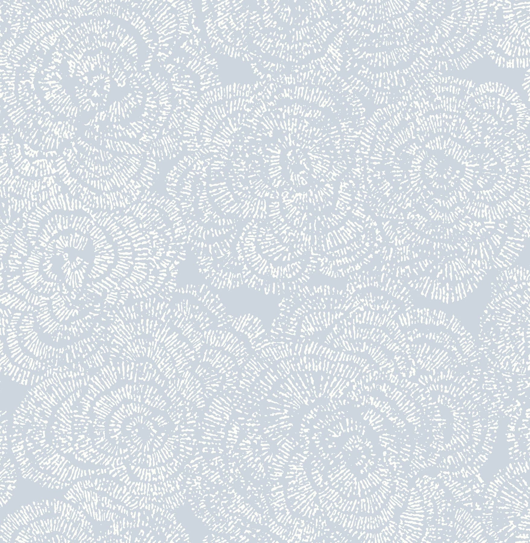 Ambroise Light Blue Abstract Floral Wallpaper