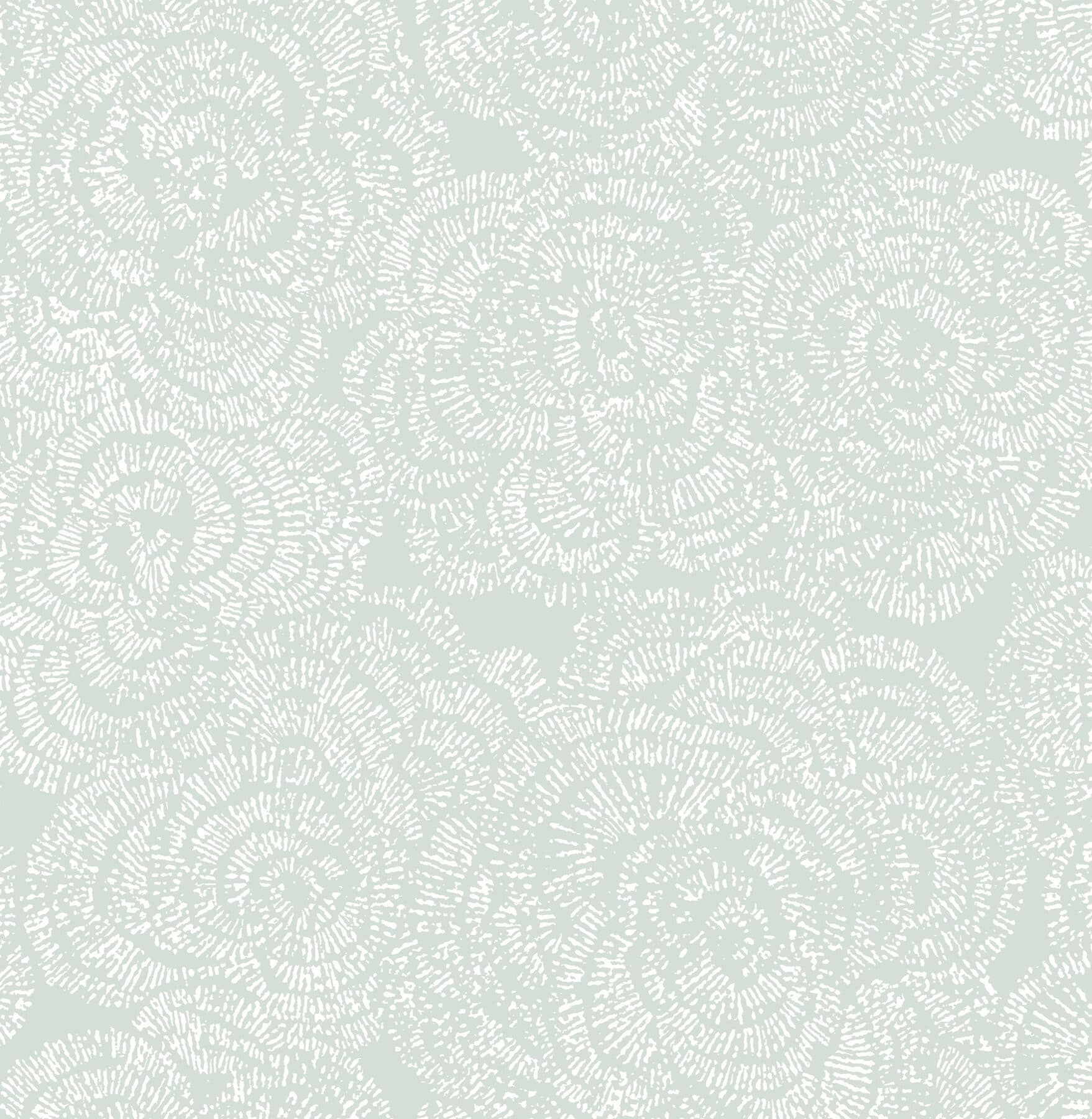 Ambroise Seafoam Abstract Floral Wallpaper