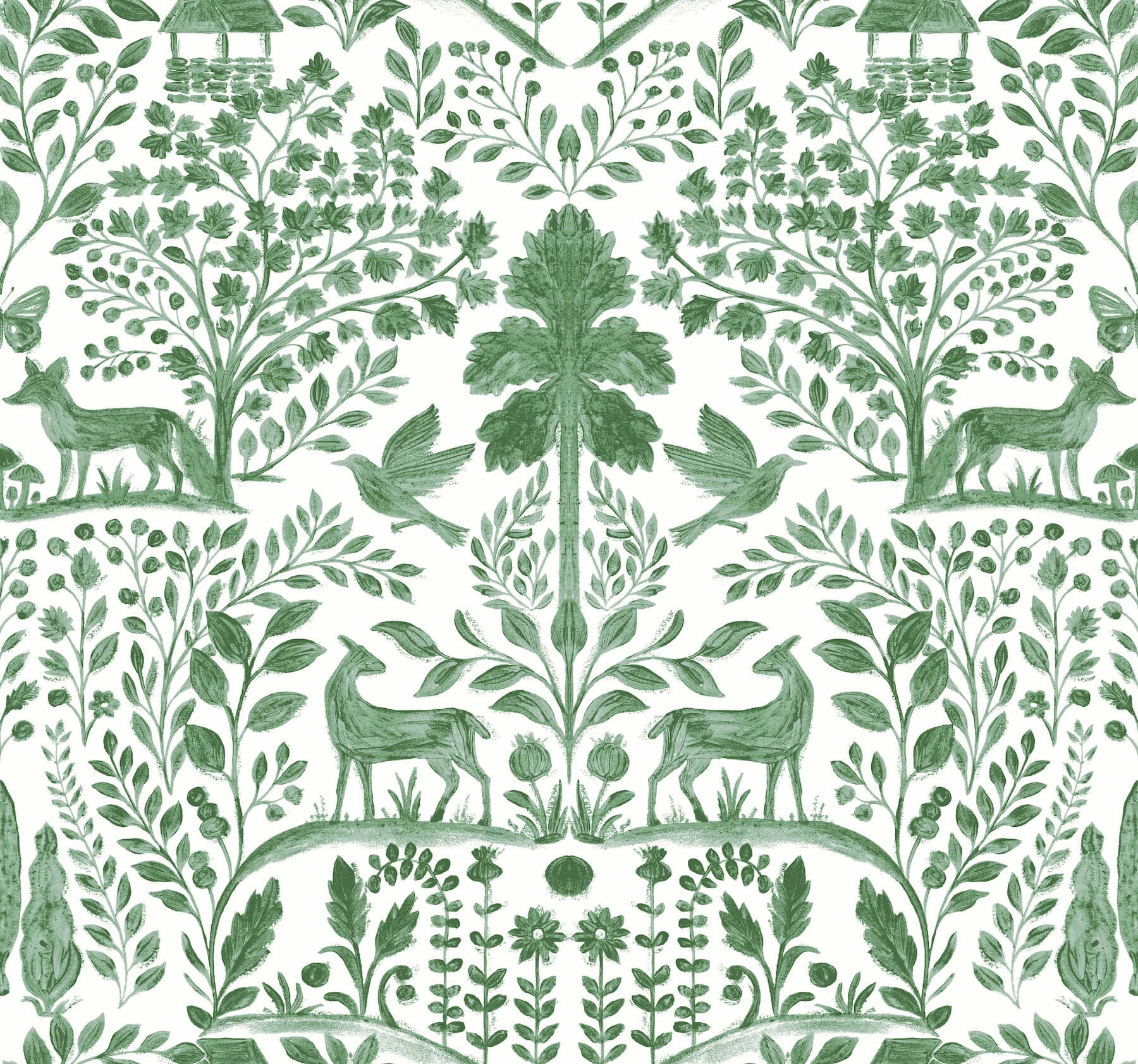 Anoki Green Scenic Woodlands Wallpaper