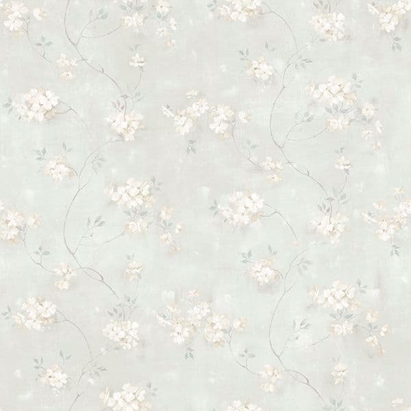 Braham Teal Floral Trail Wallpaper