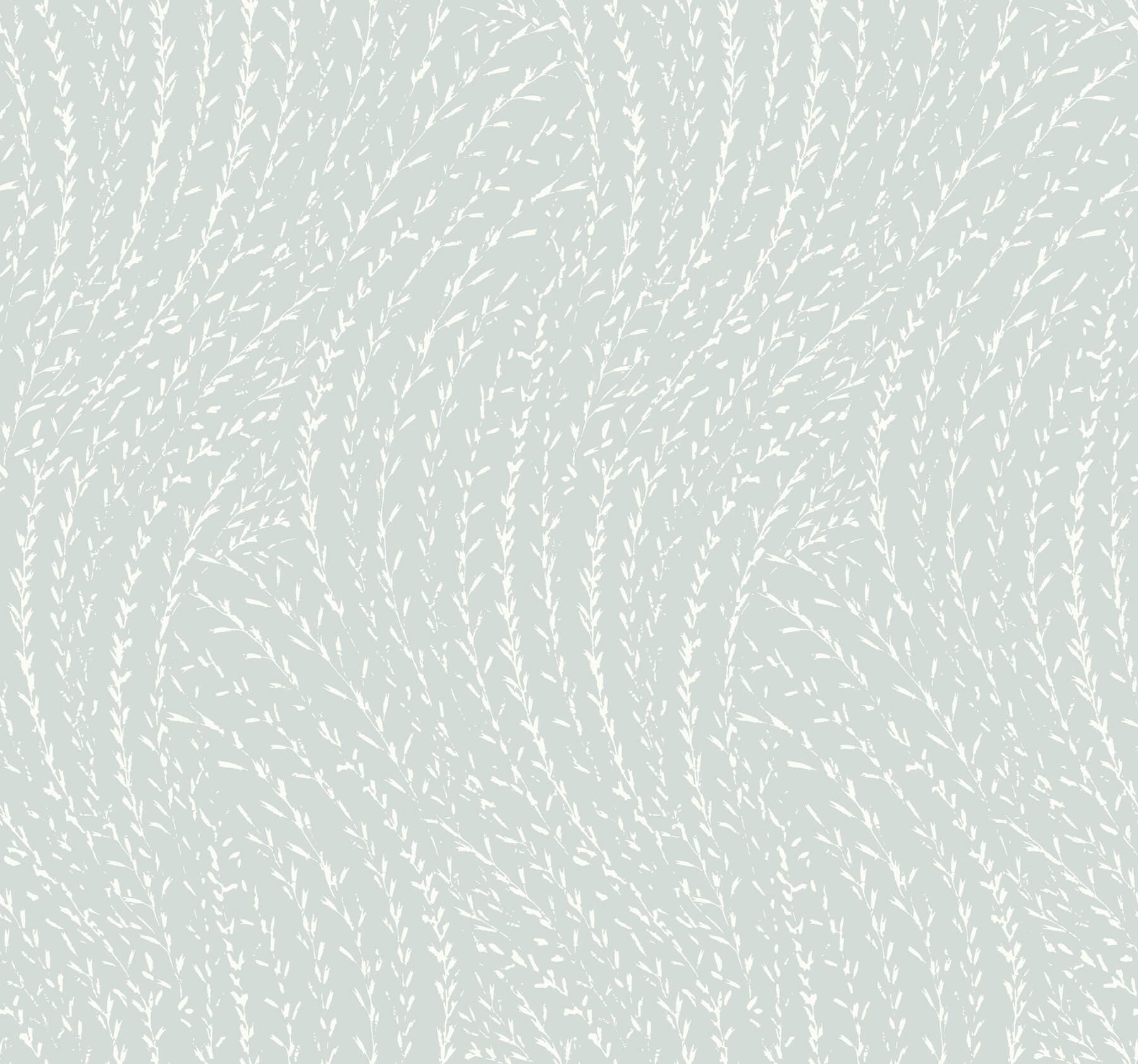 Willow Song Light Blue Botanical Wallpaper