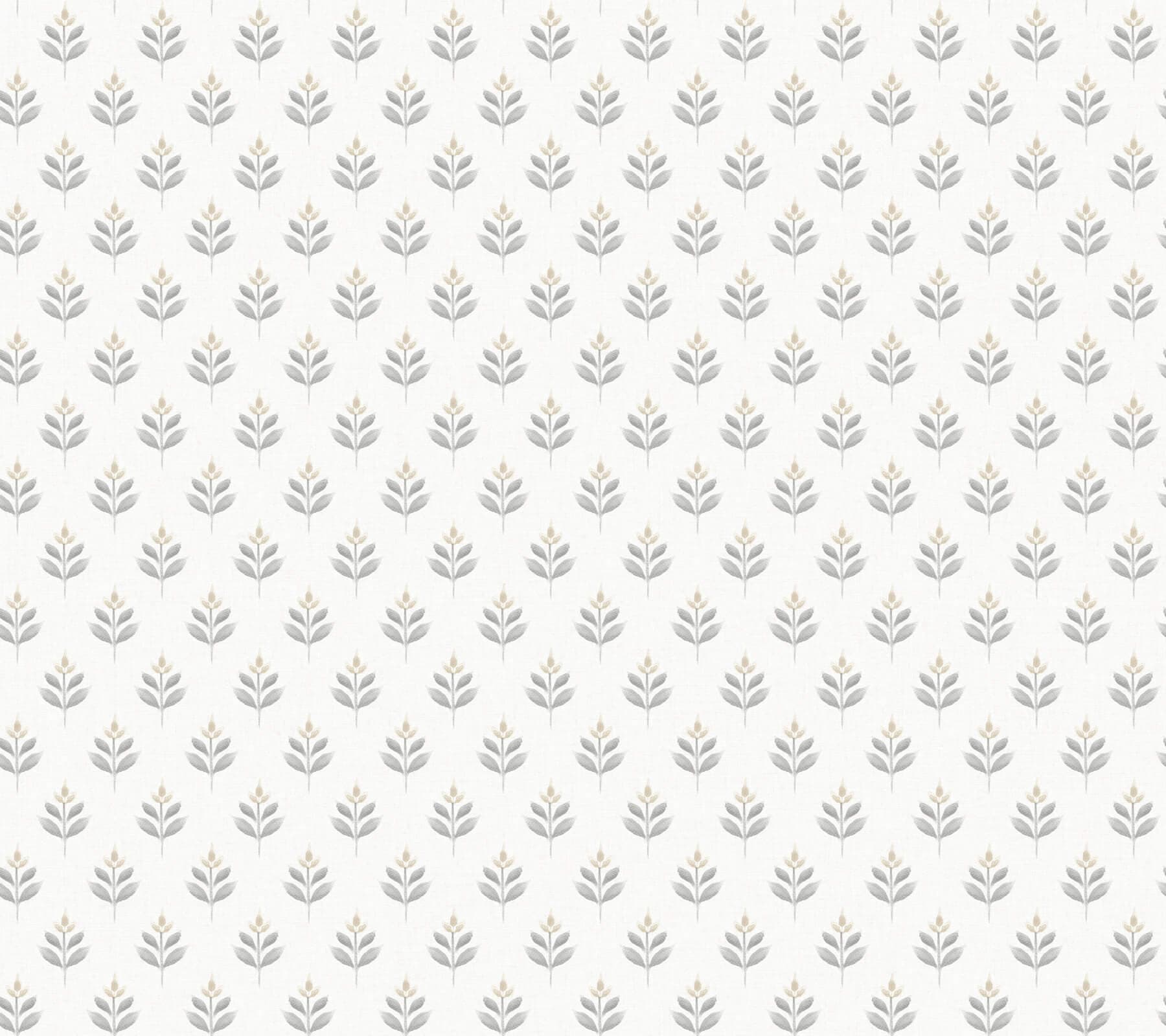 Serene Villa Stone Floral Stamp Wallpaper