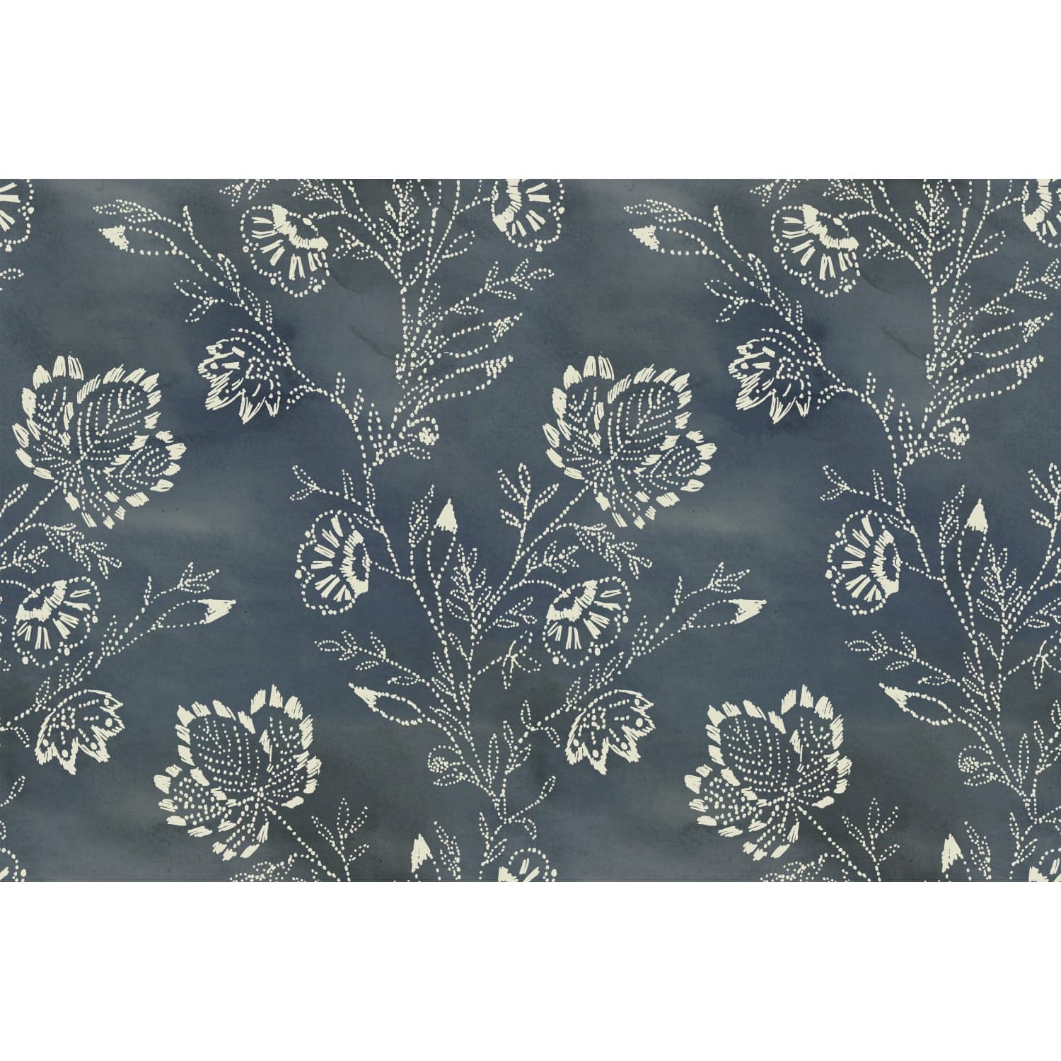 Barbier Navy Wallpaper