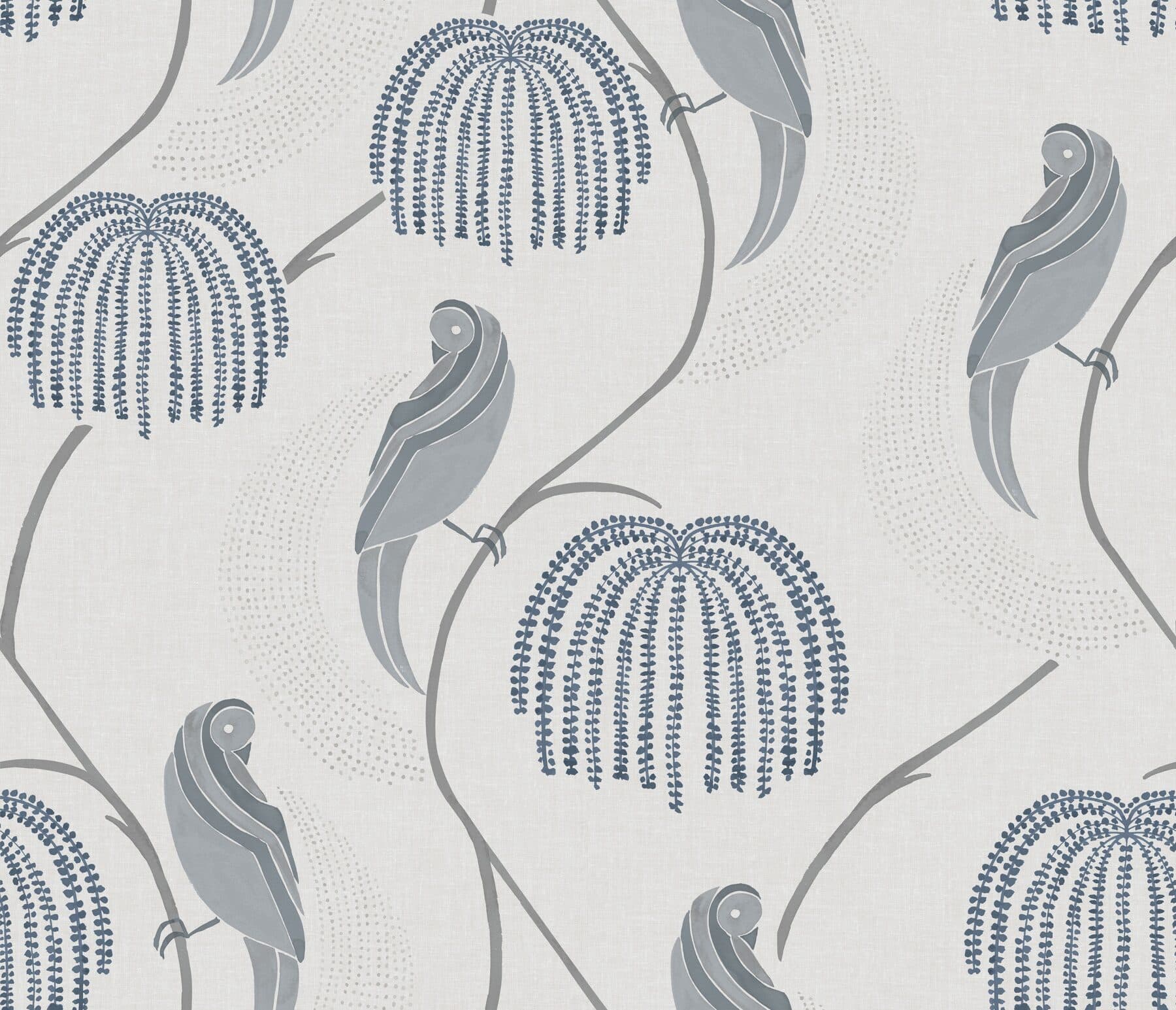 Blaise Blue/Gray Wallpaper