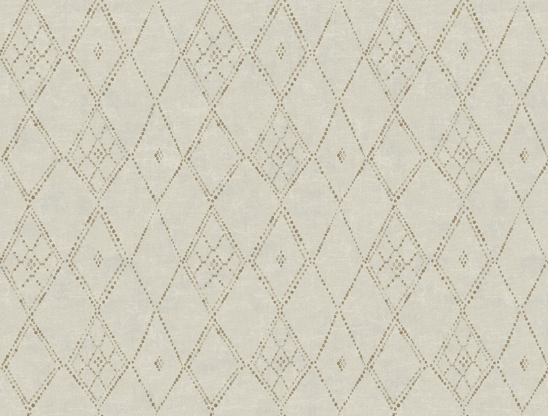 Souk Diamonds Taupe/Gold Wallpaper