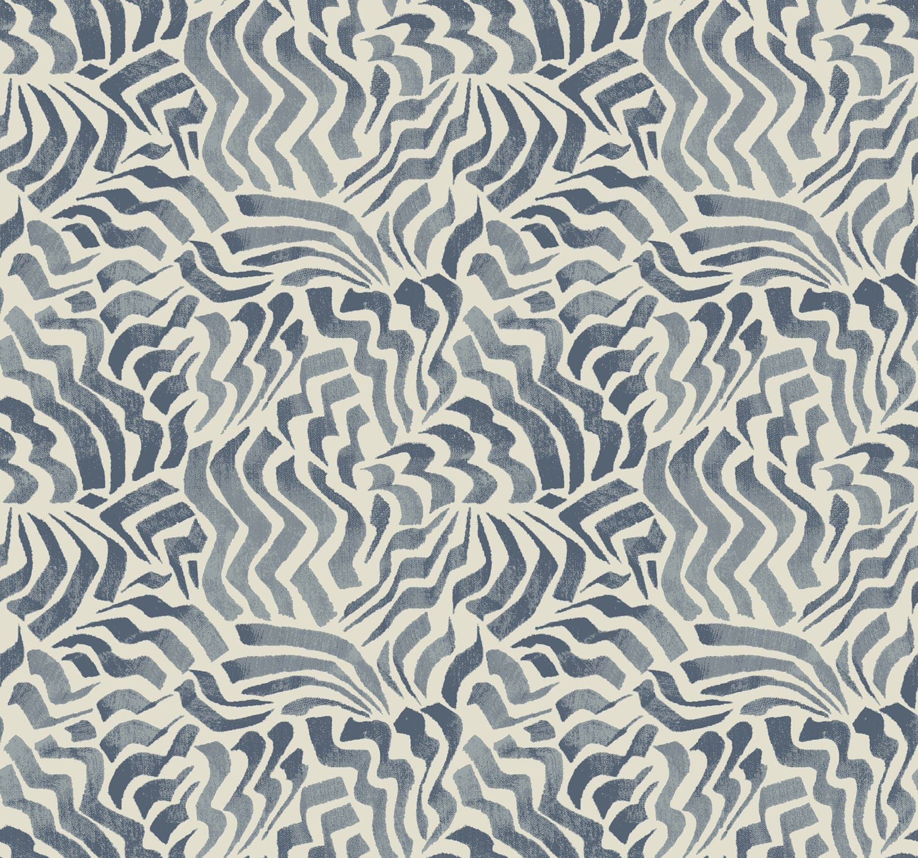 Zora Wave Denim Wallpaper