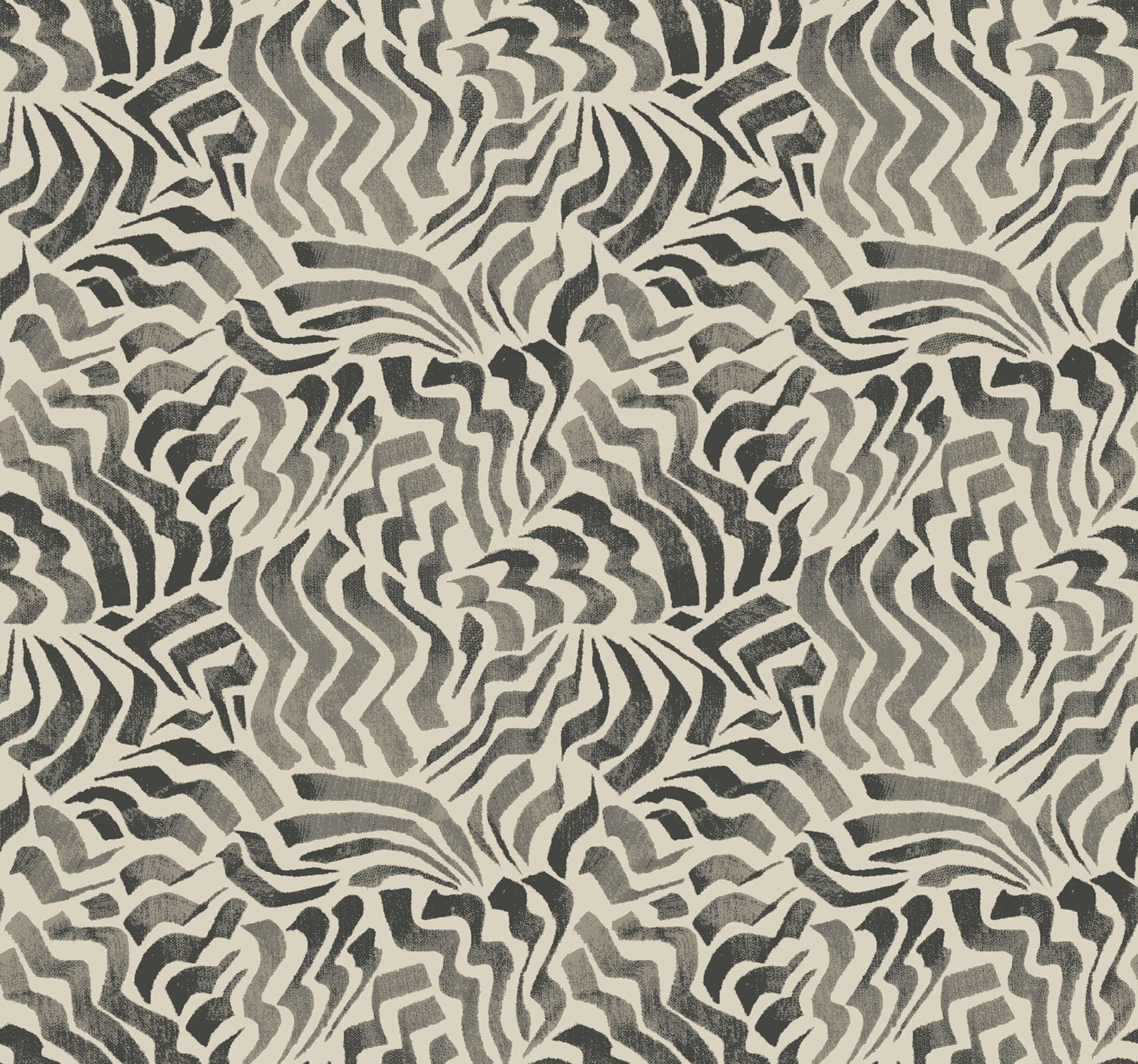 Zora Wave Charcoal Wallpaper
