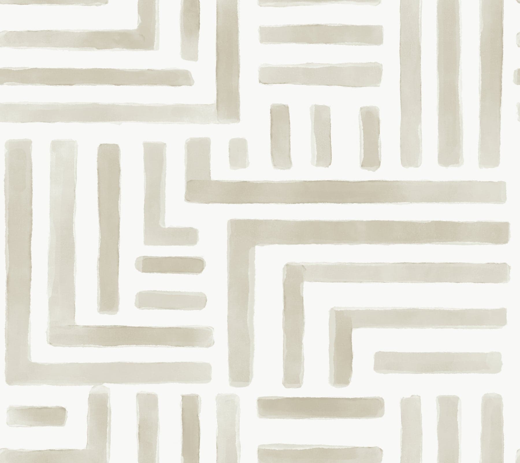 Painterly Labyrinth Light Neutral Wallpaper