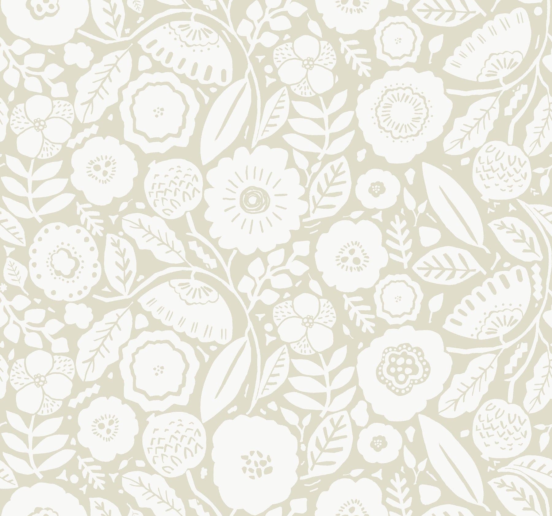 Camille Blossom Linen Wallpaper