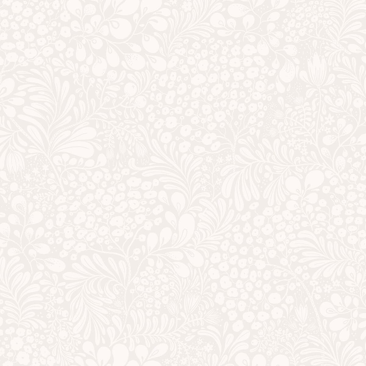 Siv Light Grey Botanical Wallpaper