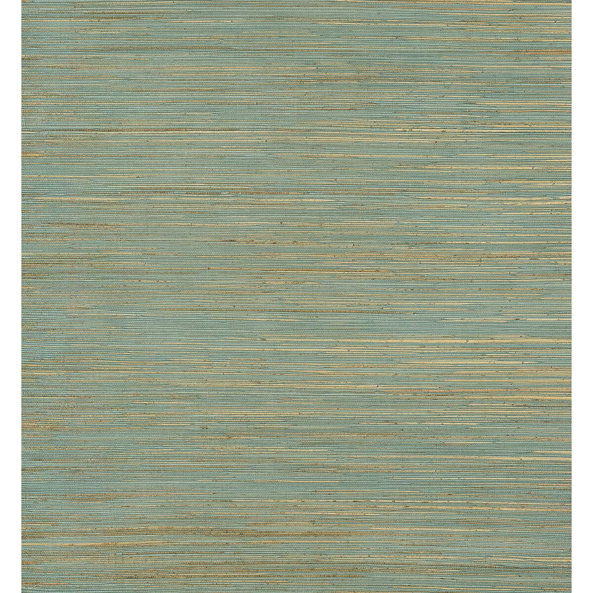 Kira Turquoise Hemp Grasscloth Wallpaper