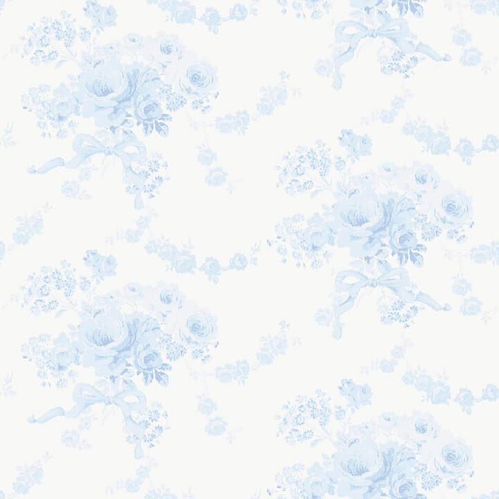Charlamagne Harbor Powdered Blue Wallpaper