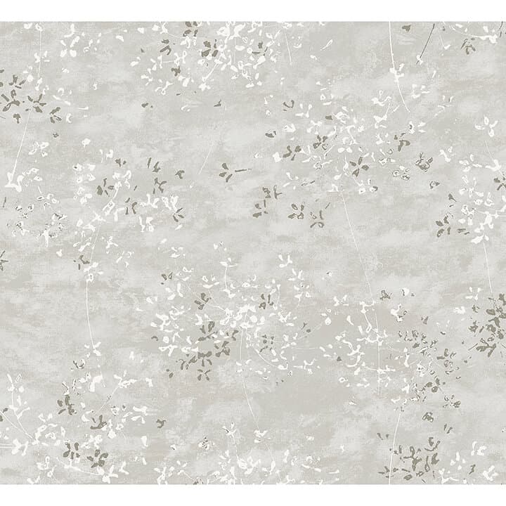 Arian Silver Inkburst Wallpaper
