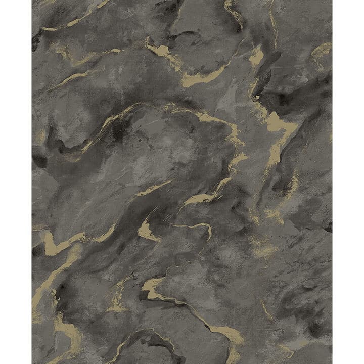Silenus Charcoal Marbled Wallpaper