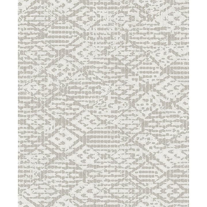 Helene Silver Glitter Geometric Wallpaper