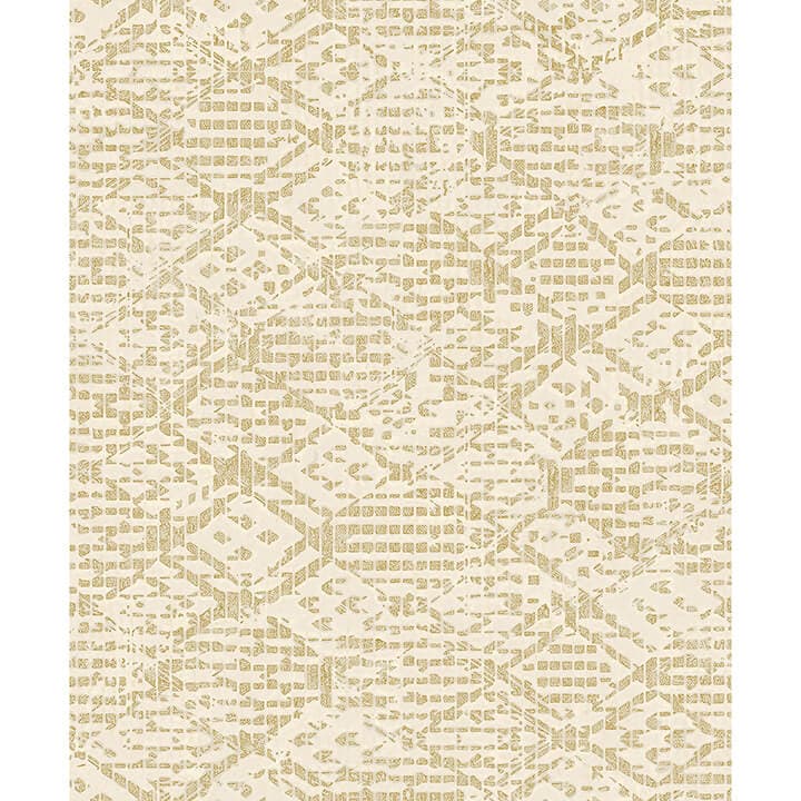 Helene Gold Glitter Geometric Wallpaper