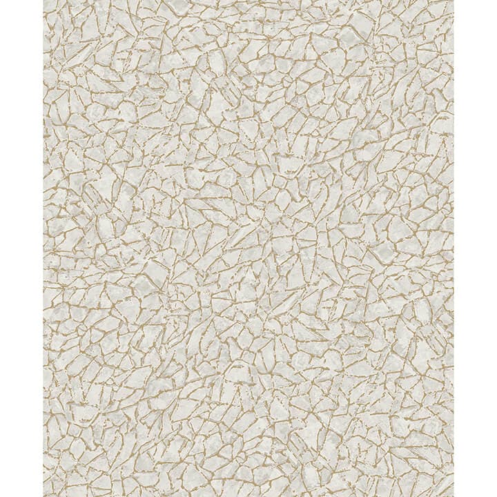 Soma Silver Metallic Crackling Wallpaper