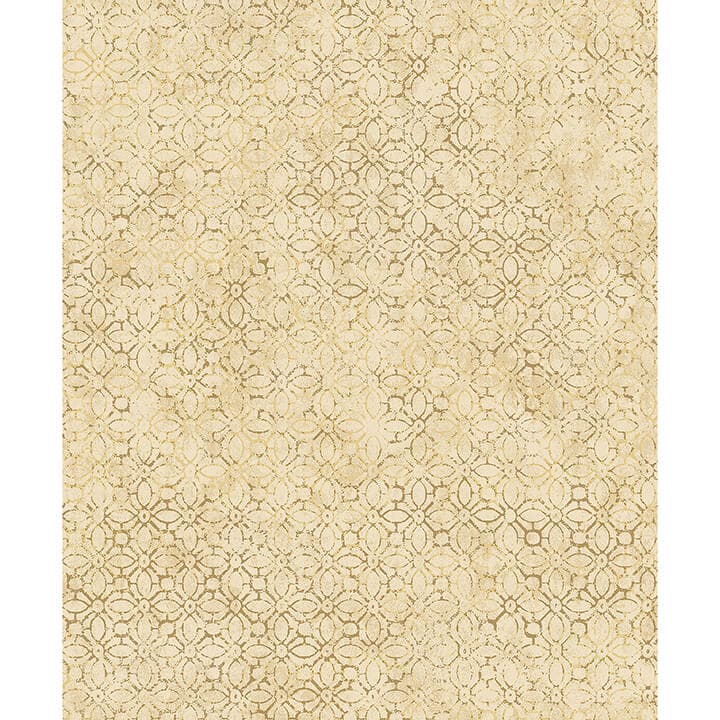 Khauta Gold Floral Geometric Wallpaper