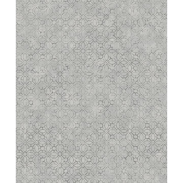 Khauta Sterling Floral Geometric Wallpaper