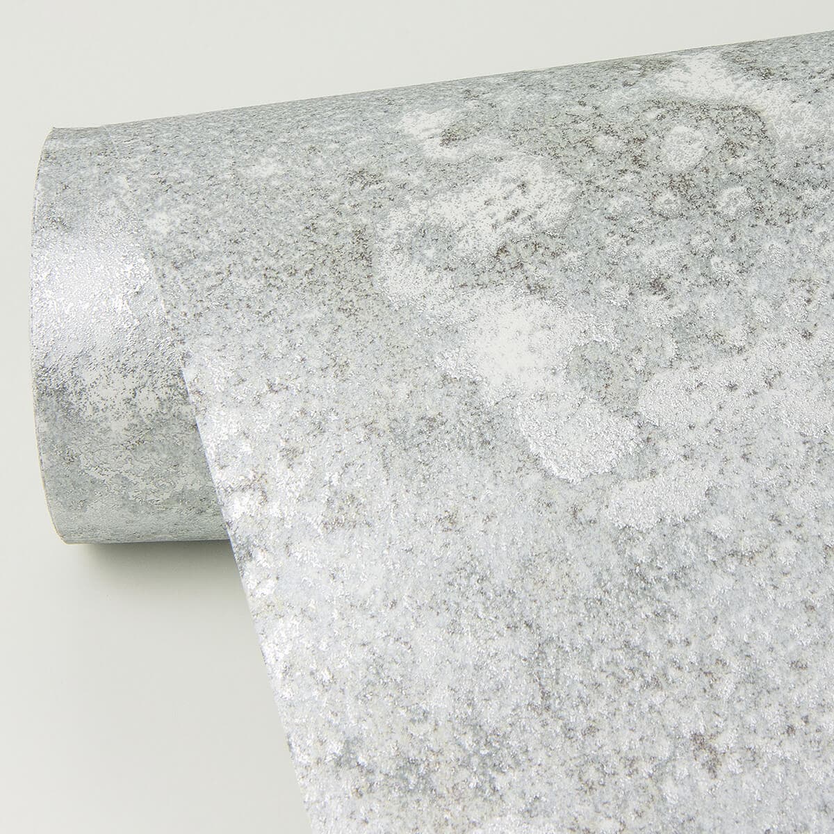 Kulta Silver Cemented Wallpaper