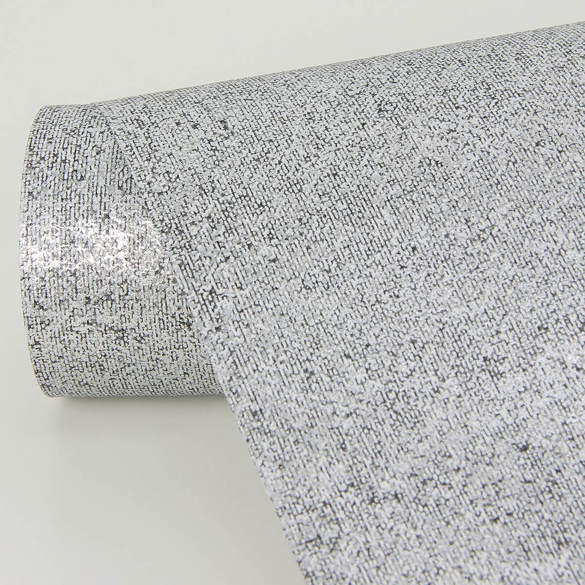 Nysa Silver High Gloss Wallpaper