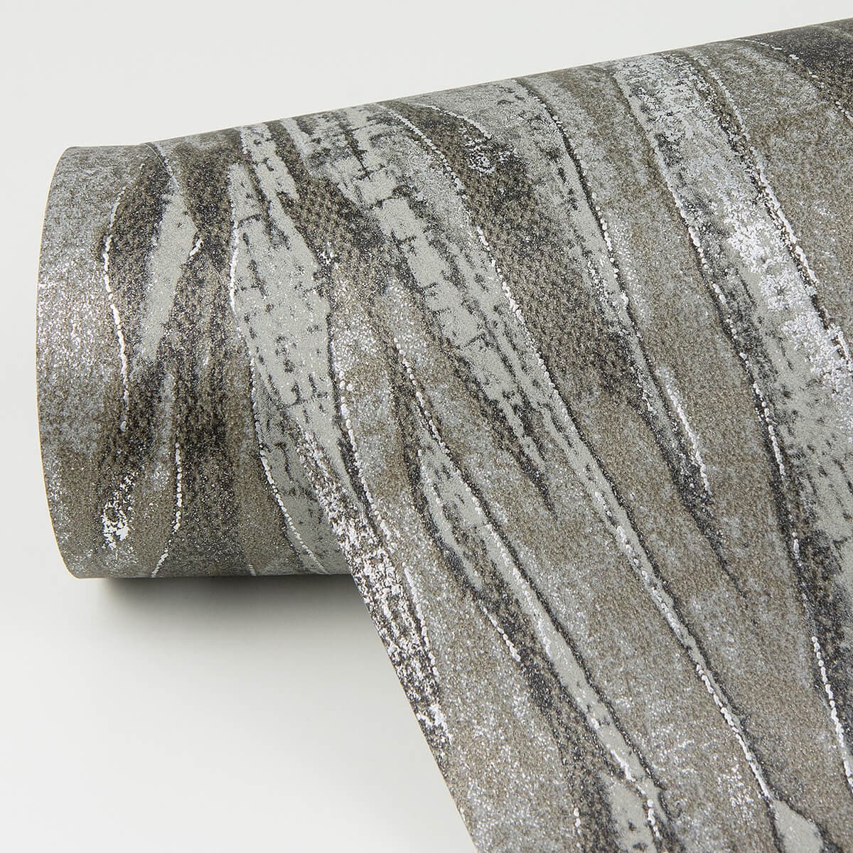 Suna Charcoal Woodgrain Wallpaper