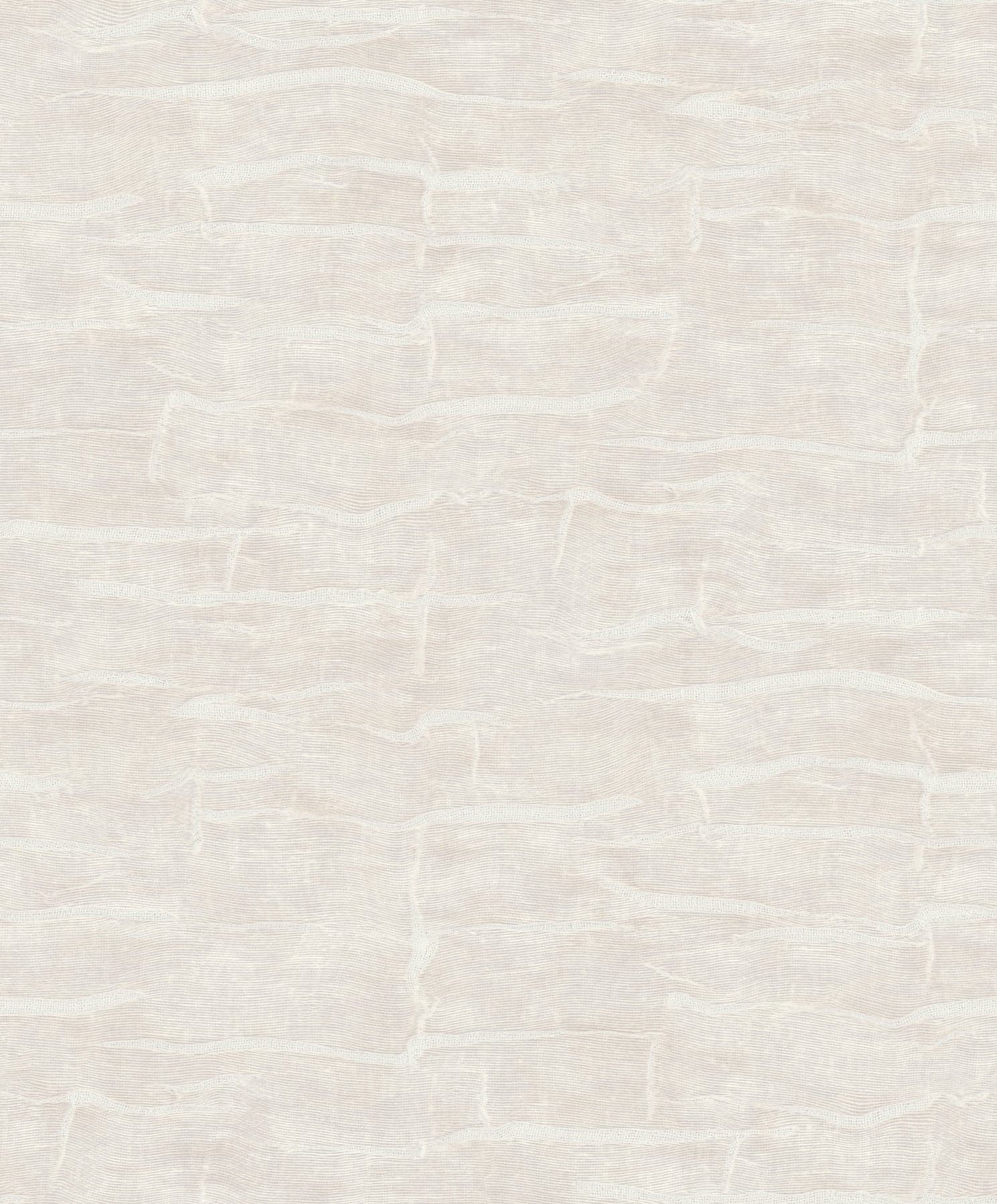 Sculpted Burlap Textured Cream Wallpaper