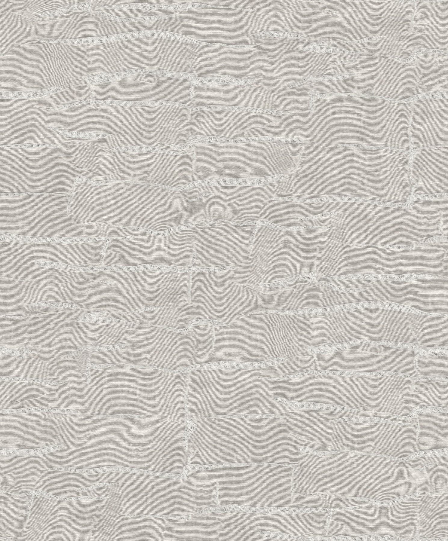 Sculpted Burlap Textured Grey Wallpaper