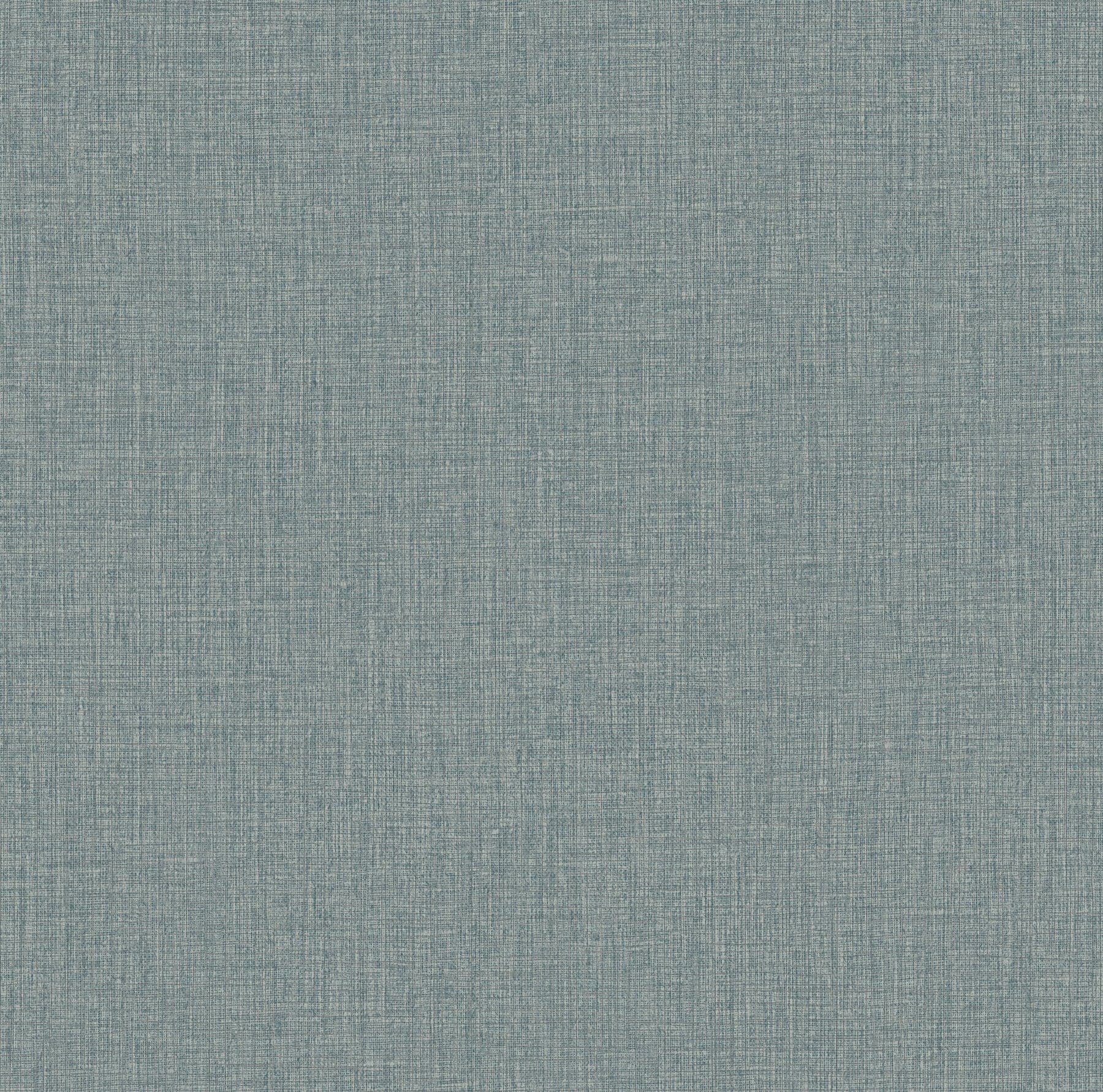 Egyptian Linen Faux Fabric Denim Wallpaper