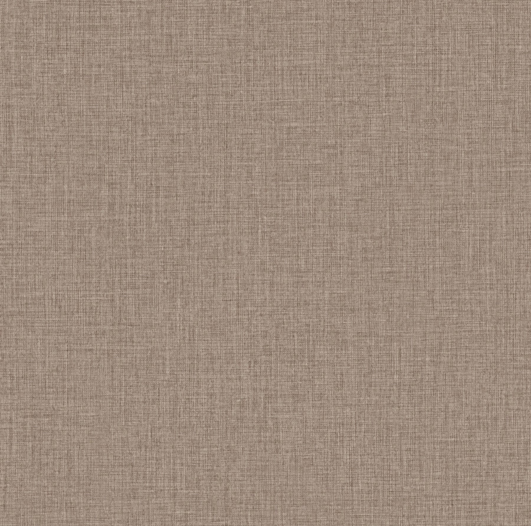 Egyptian Linen Faux Fabric Brown Wallpaper