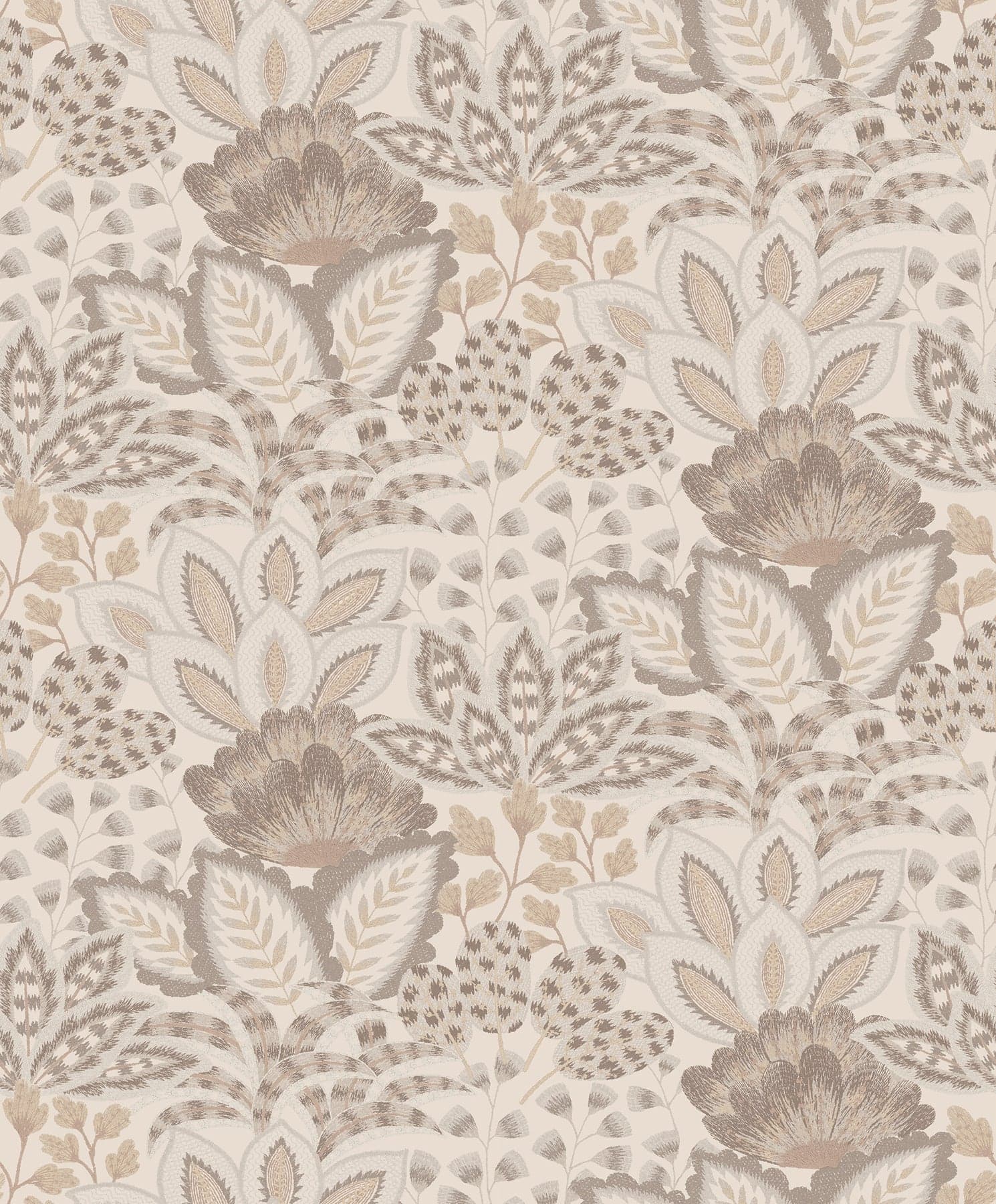 Catherine Botanical Neutral Wallpaper