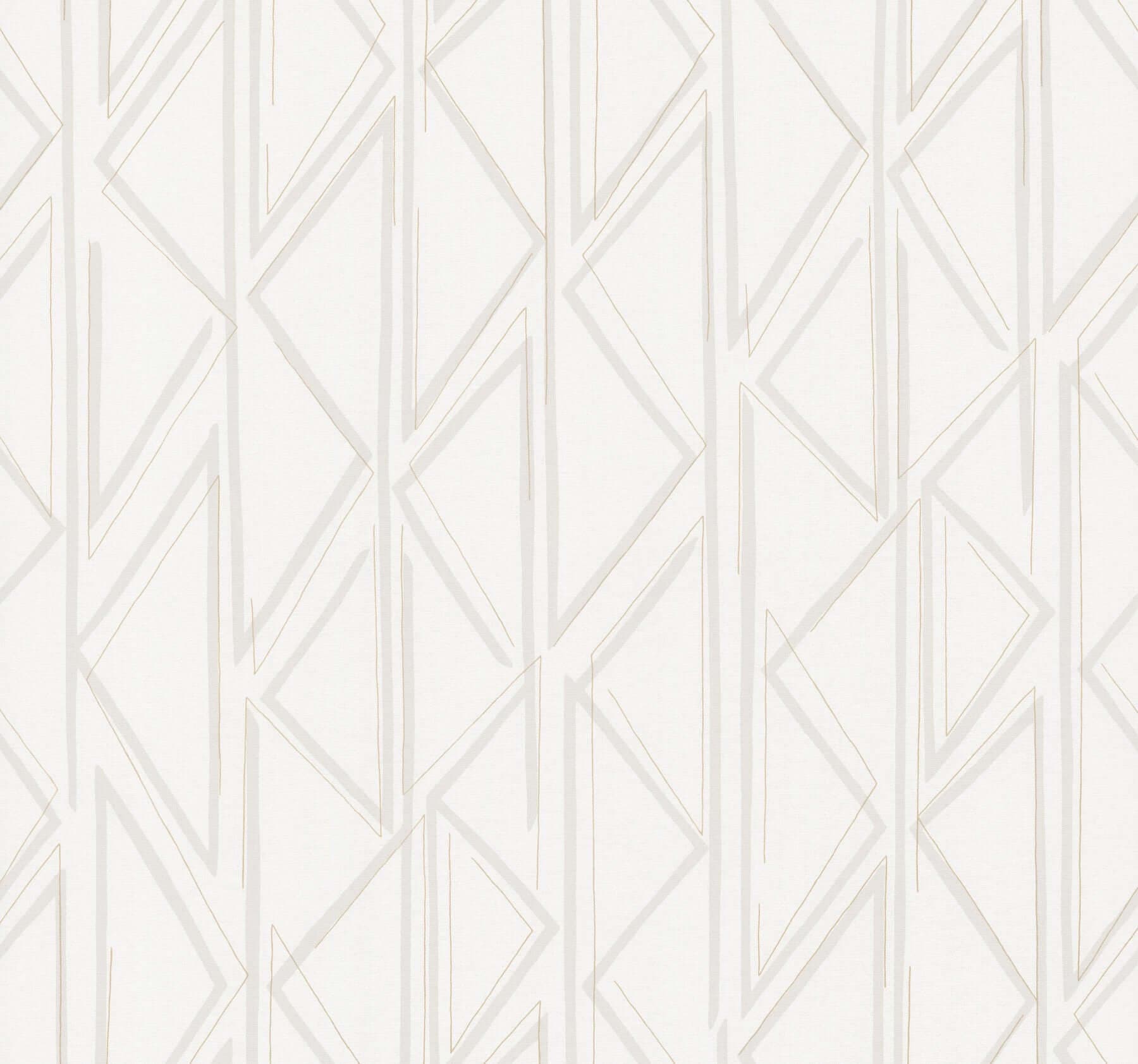 Side By Side Wallpaper- Whitewash