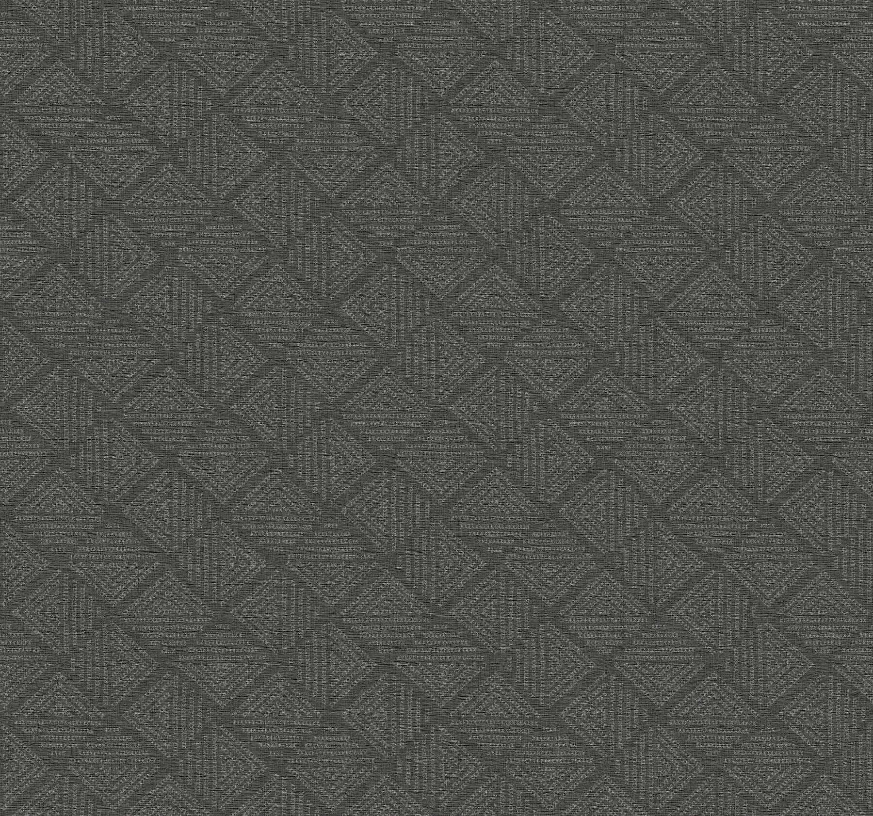 Center Square Wallpaper- Charcoal