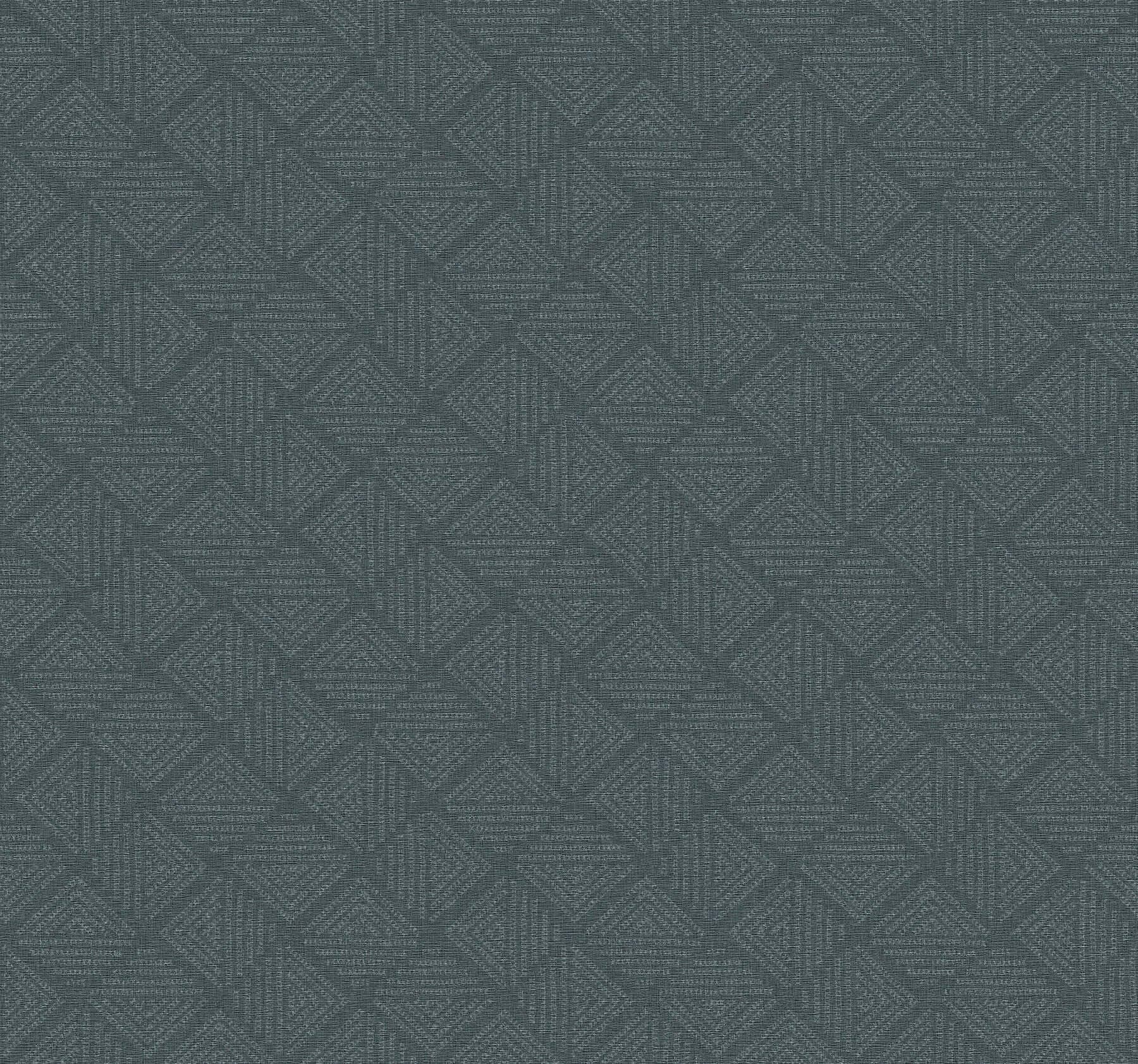 Center Square Wallpaper- Indigo