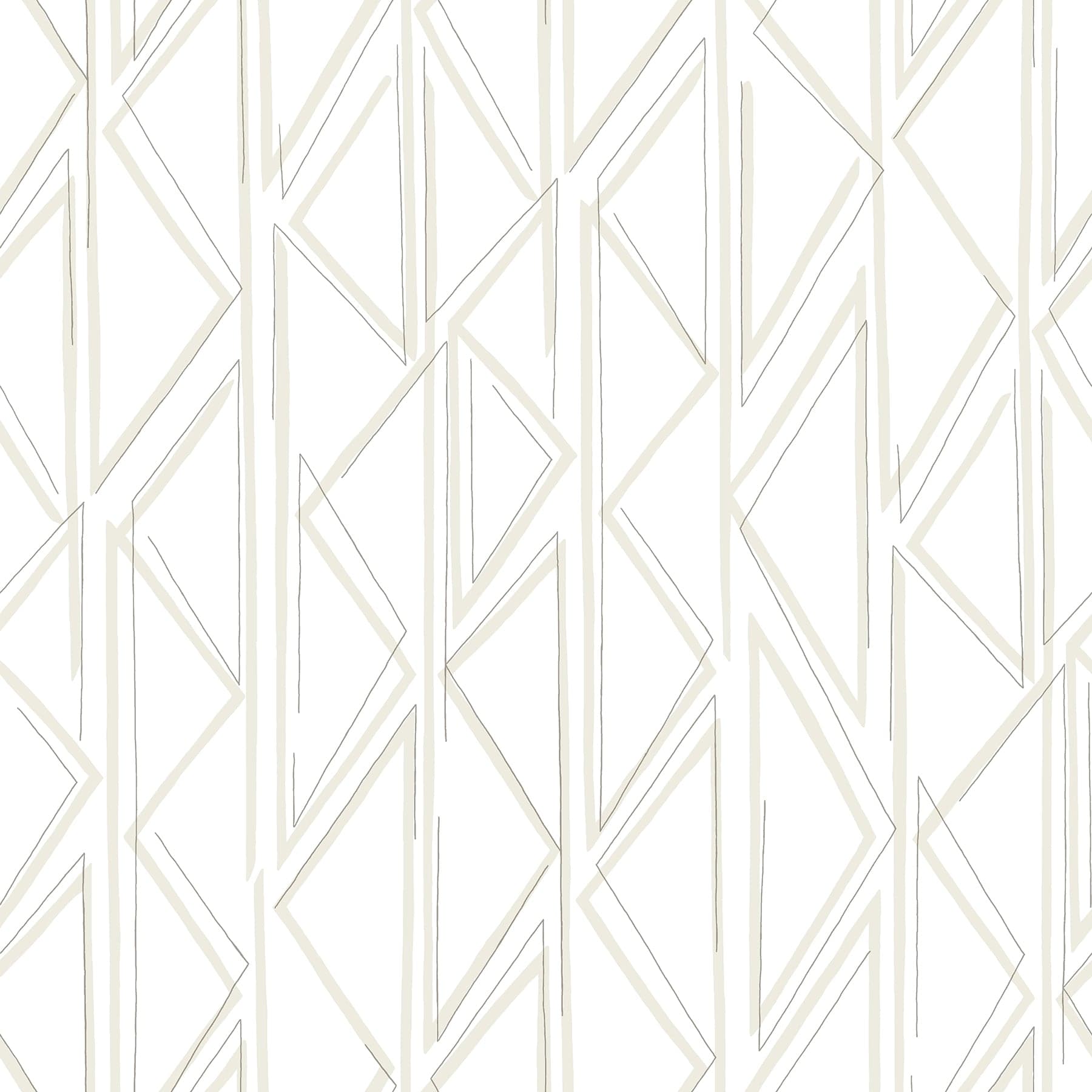 Magnolia Home Sideways Sketch Beige Wallpaper