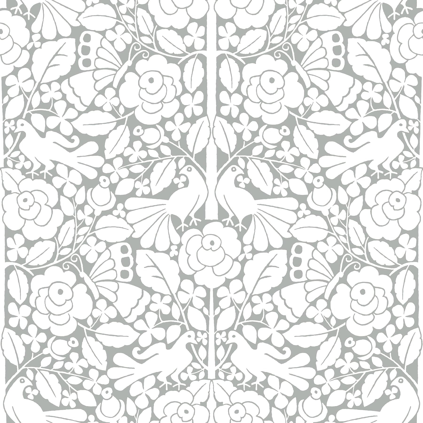 Magnolia Home Fairy Tales Grey Wallpaper