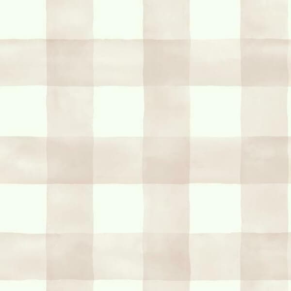 Watercolor Check Wallpaper- Ella Rose