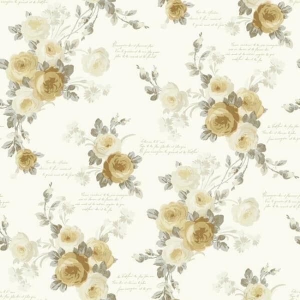 Heirloom Rose Wallpaper- Bright Days