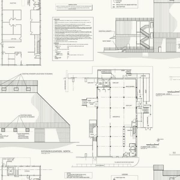 The Market Wallpaper- White