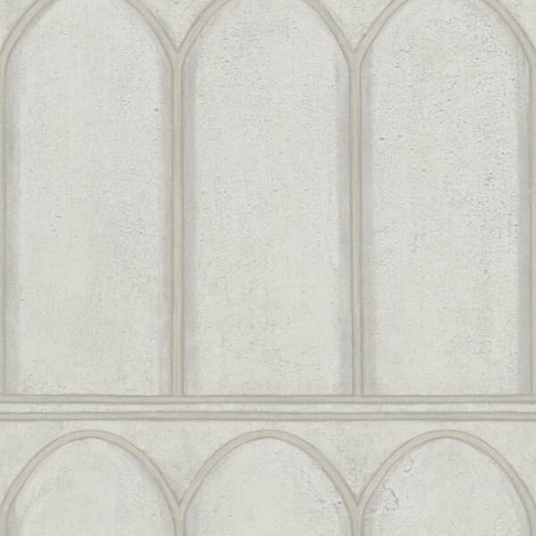 Arches Wallpaper- Grey/Pearl