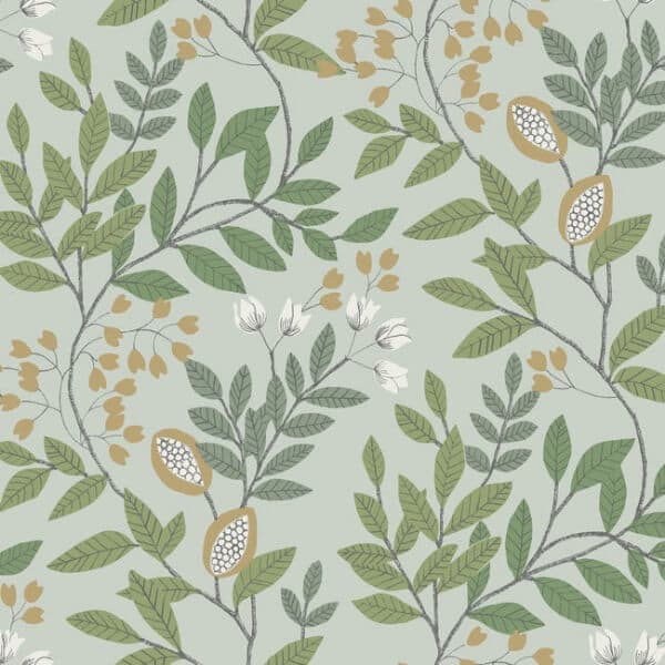 Eden Retreat Wallpaper- Jade/Gold