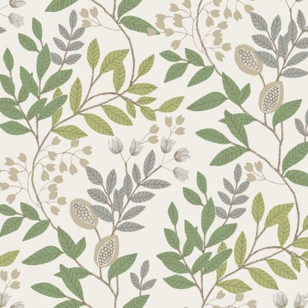 Eden Retreat Wallpaper- Beige/Green