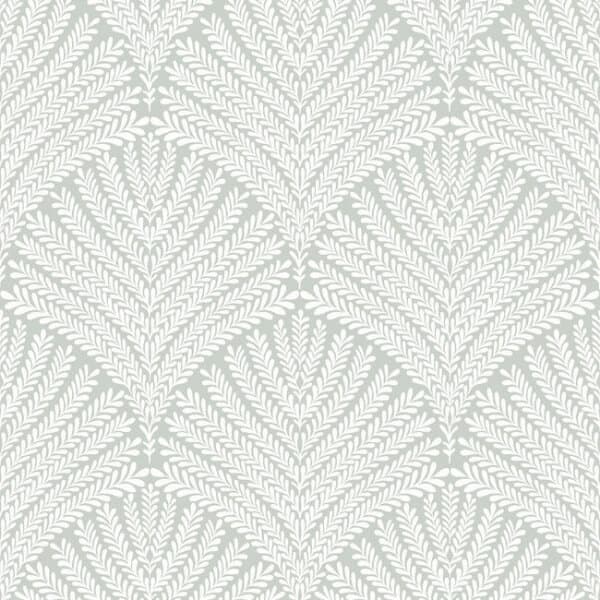 Beachcomber Wallpaper- Eucalyptus/White