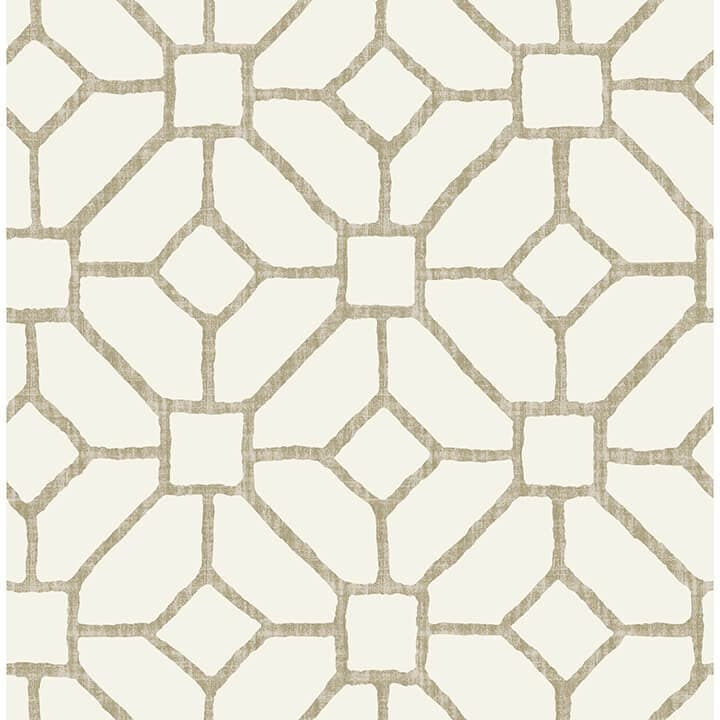 Addis Beige Trellis Wallpaper