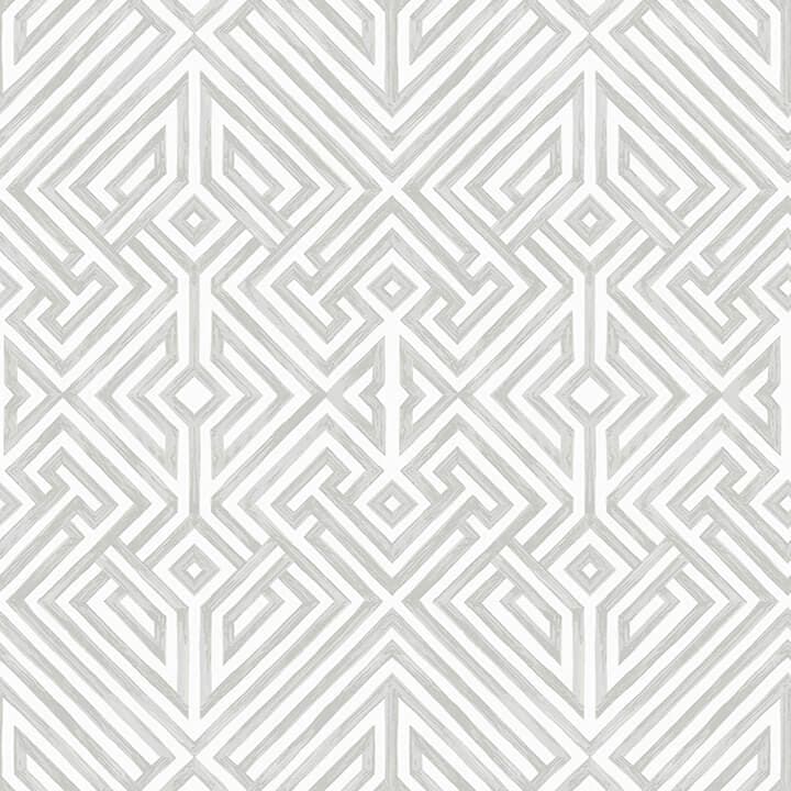 Lyon Silver Geometric Key Wallpaper
